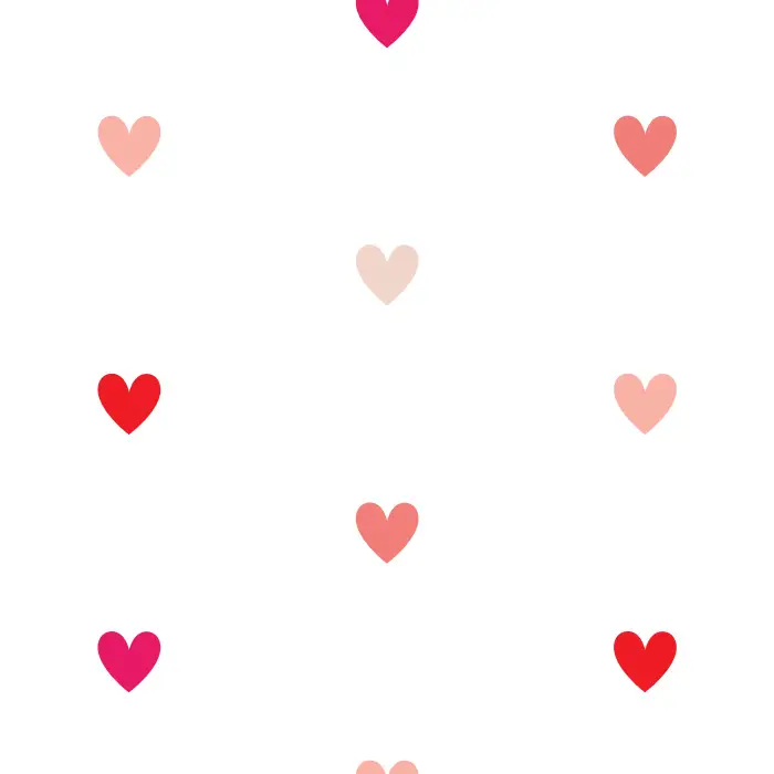 Surround your family with love every day with our Multicolored Hearts Peel And Stick Removable Wallpaper.