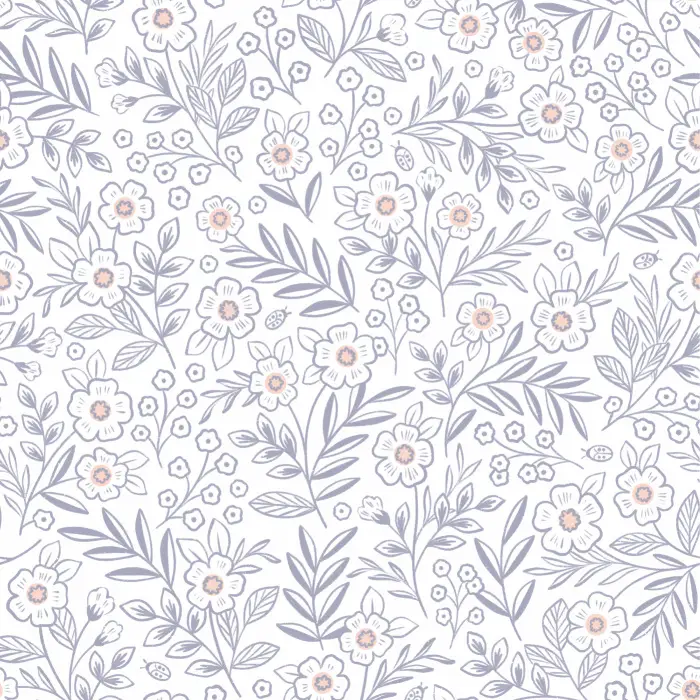 Design a soft, playful atmosphere with our Garden Flora Peel And Stick Removable Wallpaper.