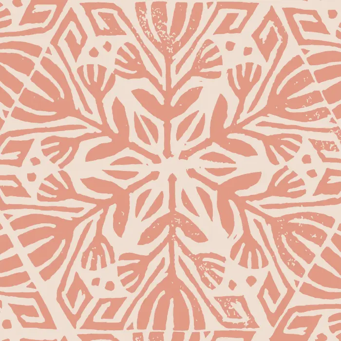 Create the boho-chic interior design you've always wanted with our Stamped Lotus peel and stick removable wallpaper.