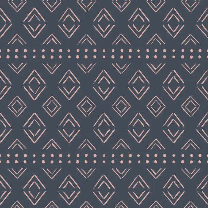 Create a beautiful boho space with our Dots and Diamonds Peel And Stick Removable Wallpaper.