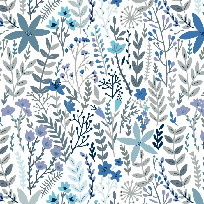 Create a playful garden of imagination and possibility in your own home with our Whimsical Wildfield peel and stick removable wallpaper.