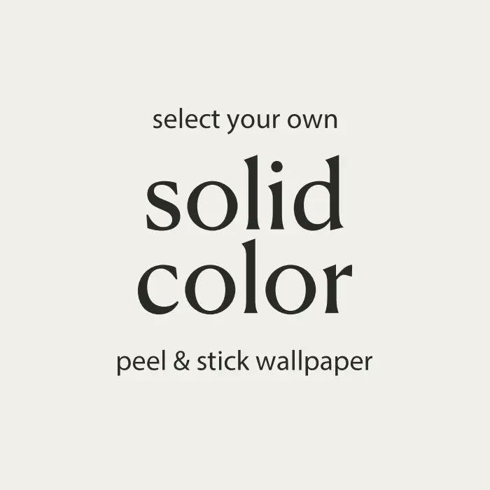 Why paint when you can apply our Solid Color peel and stick removable wallpaper to any room in your home.