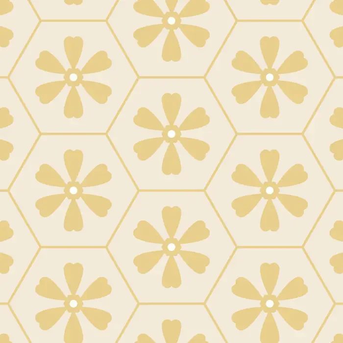 Bring a groovy vibe to any room in your home with our Retro Flowers peel and stick removable wallpaper.