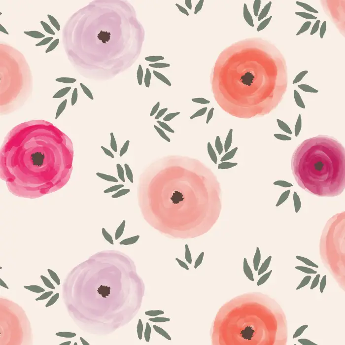 Transform any wall in your home into a flourishing garden with our Watercolor Ranunculus peel and stick removable wallpaper.
