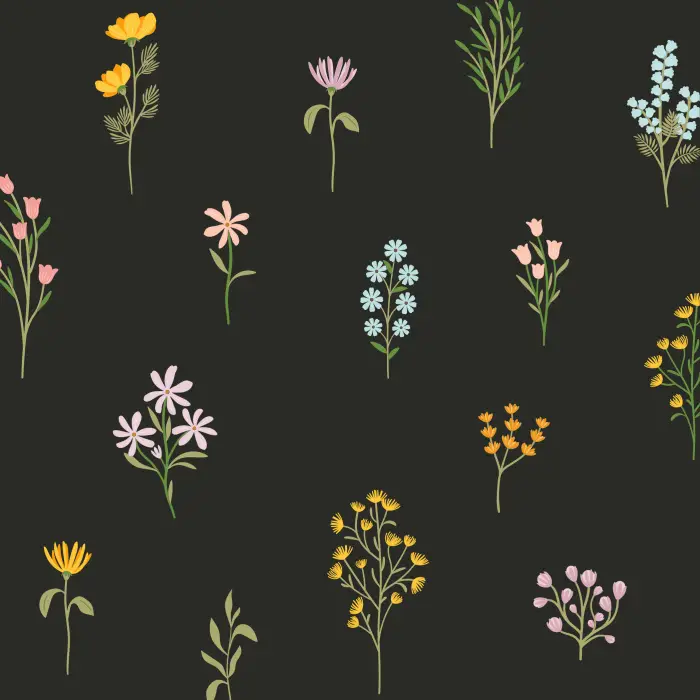 Add a blooming garden to any wall in your home with our Wildflower Collection Peel And Stick Removable Wallpaper.