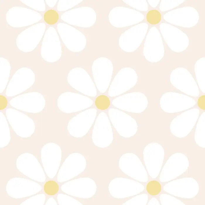Bloom a cute garden on any wall in your home with our Daisy Chain Peel And Stick Removable Wallpaper.