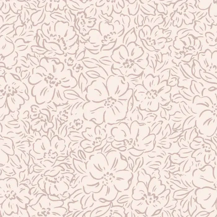Add an elegant garden to any room in your home with our Outlined Blooms Peel and Stick Wallpaper.