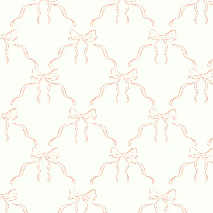 Add a charming accent to any wall in your home with our Bows Boutique Peel And Stick Removable Wallpaper.